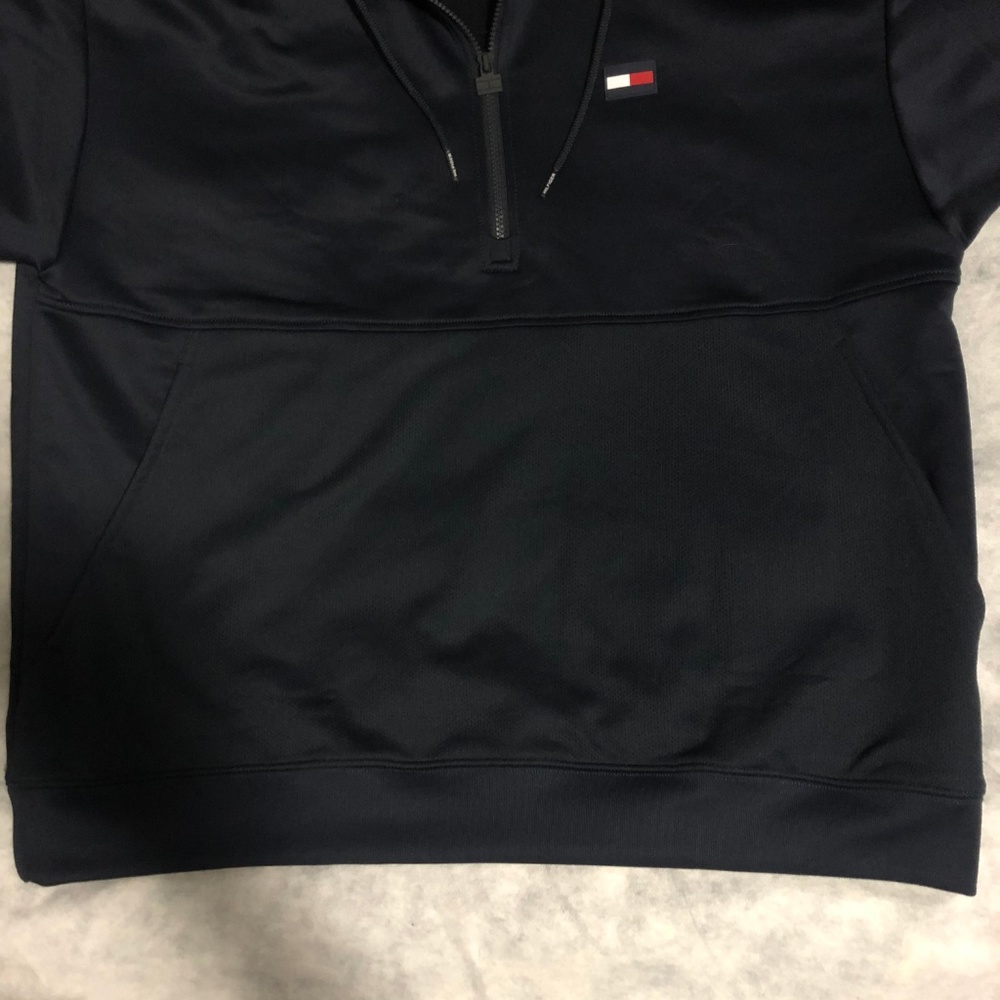Tommy Hilfiger Spell Out Zip Hoodie Short Sleeve - Picture 6 of 7